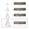 10cm alphabet letter white (medium)