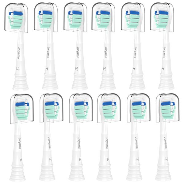 Replacement Toothbrush Heads for Philips Sonicare Replacement Heads, Electric Replacement Brush Head Compatible with Phillips Sonicare C2 C1 4100,12 Pack