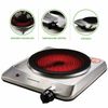 Ovente Hot Plate Electric Countertop Infrared Stove 7.5 Inch Silver BGI20 Series