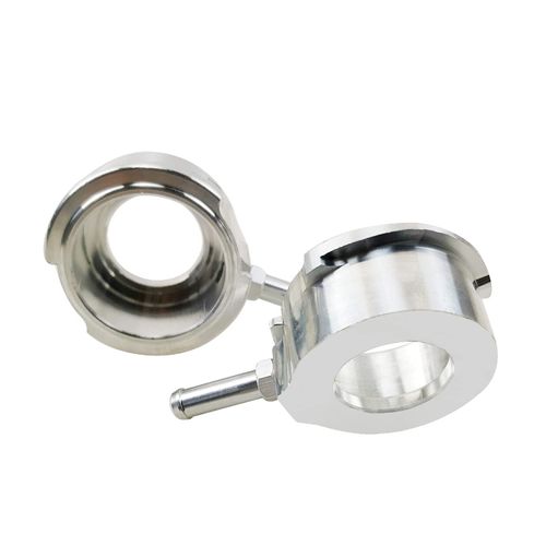 CoolingSnow Billet Aluminum Weld On Filler Neck for Radiator Cap CNC Precision Machined