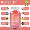 Calcium Gummies with D3,K2,Zinc Magnesium Supplement for Bone Immune Support
