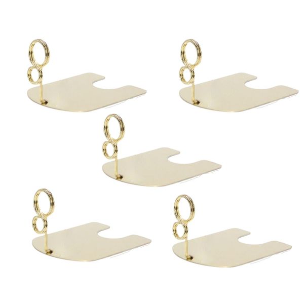 ideamall POP Stand Pop Stand Ring Stand Tabletop Price Card Set of 5 Gold (5cm)