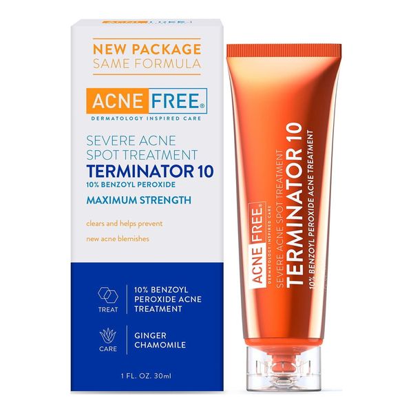 AcneFree Severe Acne Spot Treatment Terminator 10 with 10% Benzoyl Peroxide - 1