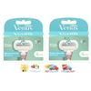 8 Gillette Venus Embrace sensitive Razor Blades Refills Cartridges Extra Smooth