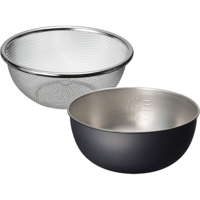 Wahei Freiz OK-001 Tsubamesanjo Okotejirushi Stainless Steel Colander Ball Set, 5.9 inches (15 cm)