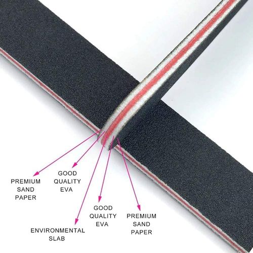 12PCS Professional Nail File Set, Nail Files & Buffers, Double Sided Emery Board (100/180 Grit) - Nail Buffering Files for Home and Salon Use, Professional Nail Files for Acrylic False Nails