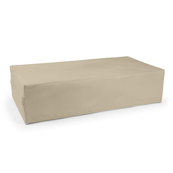 Covermates Rectangular Accent Table Cover - Patio Outdoor Furniture Cover, Water Resistant Outdoor Ottoman/Side Table Cover, Elite 300D Polyester, 40W x 28D x 22H, Khaki