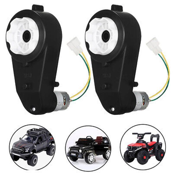 1 Pair 12V Power Wheels Gearbox 35000rpm Motor for Electric Car Kids Ride On Car