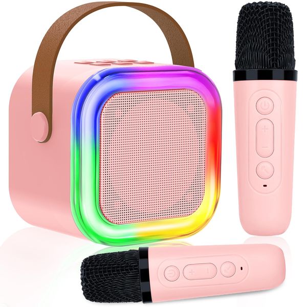 Karaoke Machine for Kids, Toys for 3-12 Years Old Girls Gifts, Kids Karaoke Microphone Machine Toy, Best Fun Christmas Birthday Gifts for 5 6 7 8 9 10 11 Years Teens Girl Boys