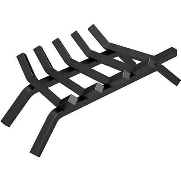 Duty Burning Firewood Log Solid Rack 22 in. Fireplace Grate St... Heavy hykolity