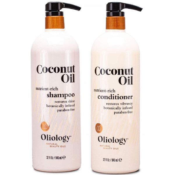 Oliology Nutrient Rich Coconut Oil Shampoo & Conditioner Combo Pack - 