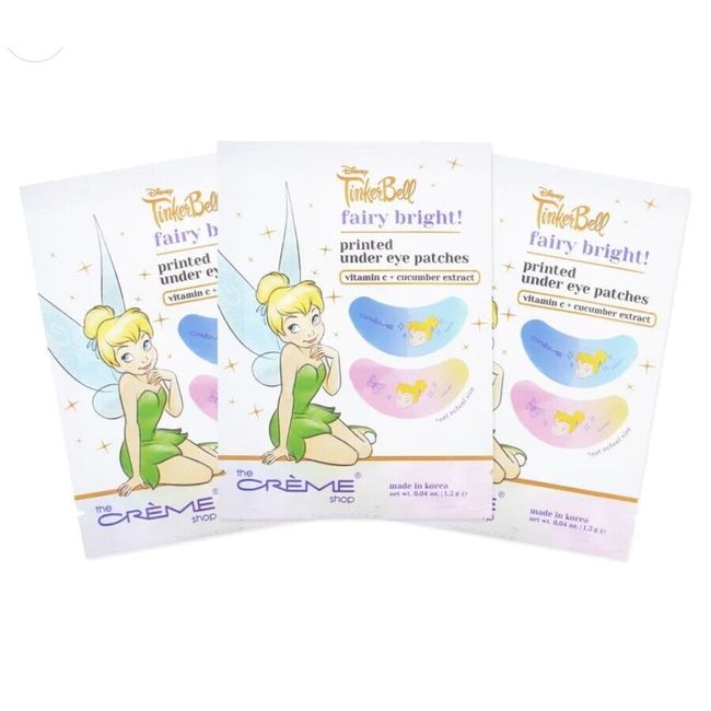 The Creme Shop x Tinker Bell Fairy Bright! Printed Under Eye Patches - 3PCS