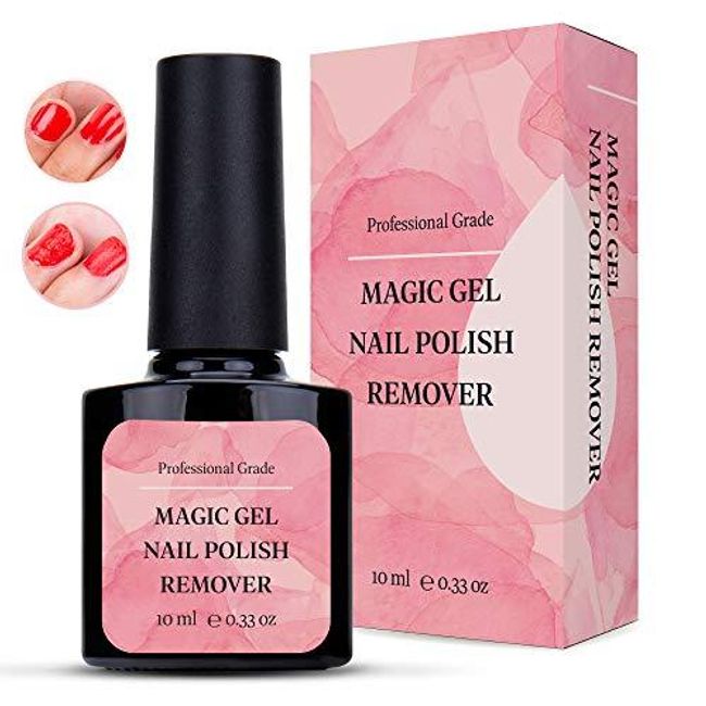 Professional Grade Magic Gel Nail Polish Remover - Easy, Instant and Effective Nail Removal (10ml)