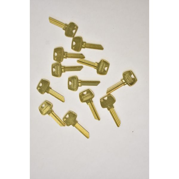 Lot of 12 Sargent Assa Abloy Key Blanks Hardware HG Brass Finish 2-1/4" Hardware