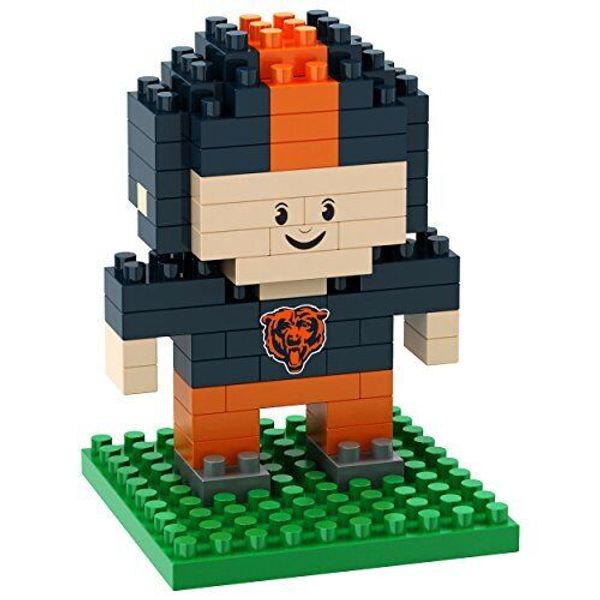 FOCO BRXLZ NFL Chicago Bears Mini Football Player 3-D Construction Toy