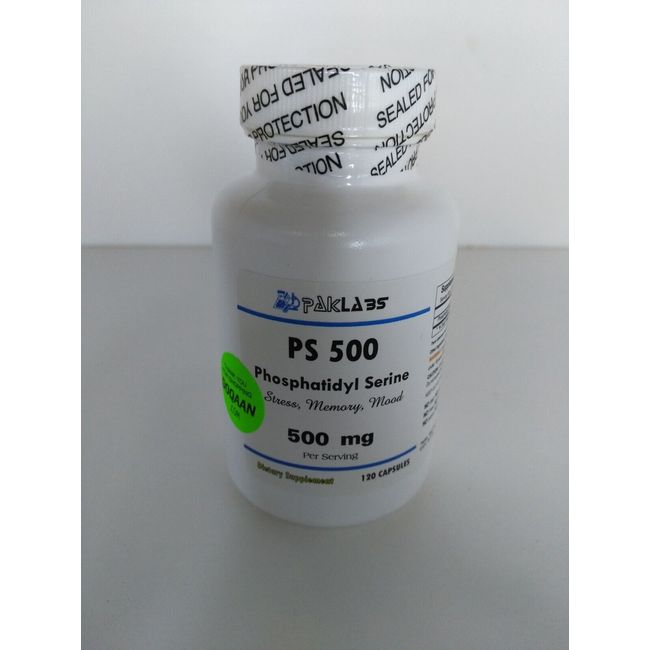 Phosphatidylserine 500mg Phosphatidyl serine 120 Capsules, Soy Free Exp. 1/26