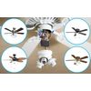 HQRP Ceiling Fan Motor Capacitor 4.5uf+5uf+6uf 5-Wire / # CBB61 Replacement