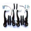 Black Alloy V Brake Arms Silver Set 4 Threaded, 70mm pads