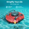 Cordless Robotic Pool Vacuum Automatic Pool Cleaner Self-Parking, Dual-Motors