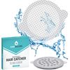 25 Pack, Disposable Shower Drain Hair Catcher Mesh Stickers