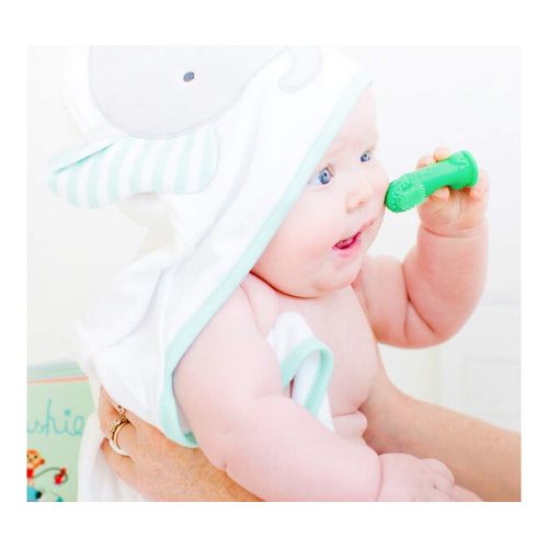 The Brushies Momo The Monkey Baby Toddler Toothbrush & Storybook Set/Dental Item and Book/Youth Tooth & Gum Care/Ages 4 Weeks to 4 Years