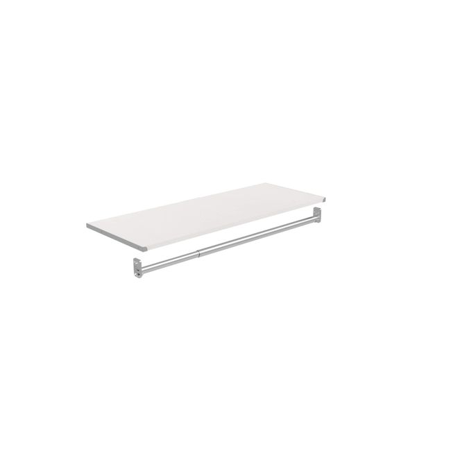 ClosetMaid Modular Closet 36.02-in W x 13.78-in D White Solid Shelving Can  Be Cut Wood Closet Shelf Kit