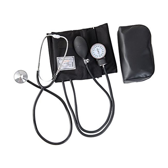 Large Adult Size Blood Pressure Cuff Manual Aneroid Sphygmomanometer with  Carry Case