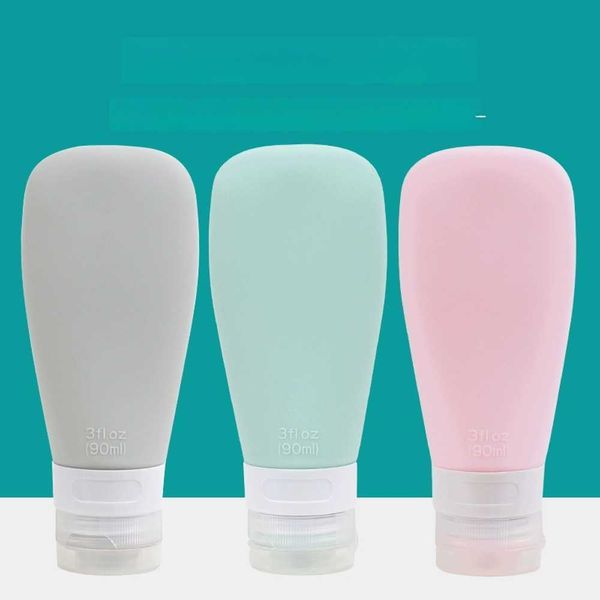 Silicone Empty Bottle Travel Portable Storage Case Set of 3