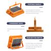 200W Rechargeable Magnetic Work Light Waterproof LED Outdoor Solar Flood Lights