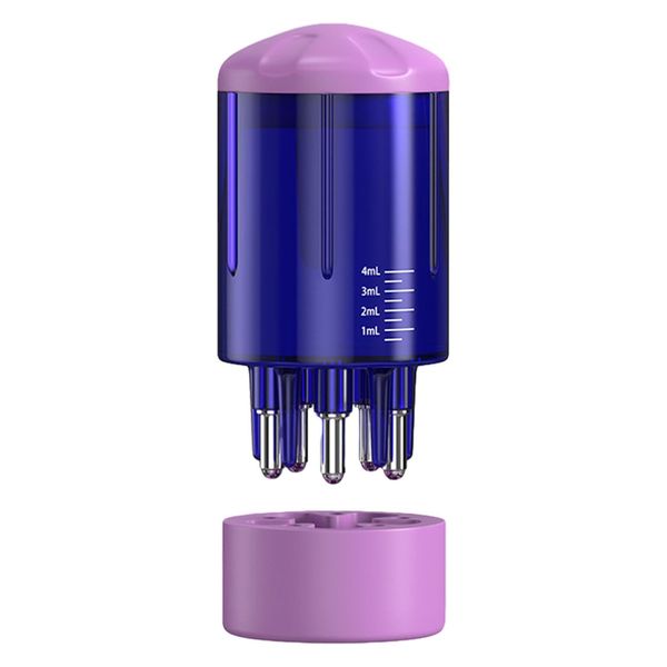 Scalp Applicator Comb for Hair Growth, Hair Oil Applicator Scalp Massager, Root Comb Applicator Bottle, Easy-to-Use Hair Oil Dispenser for Hair Care Oils Nutrients(Purple)