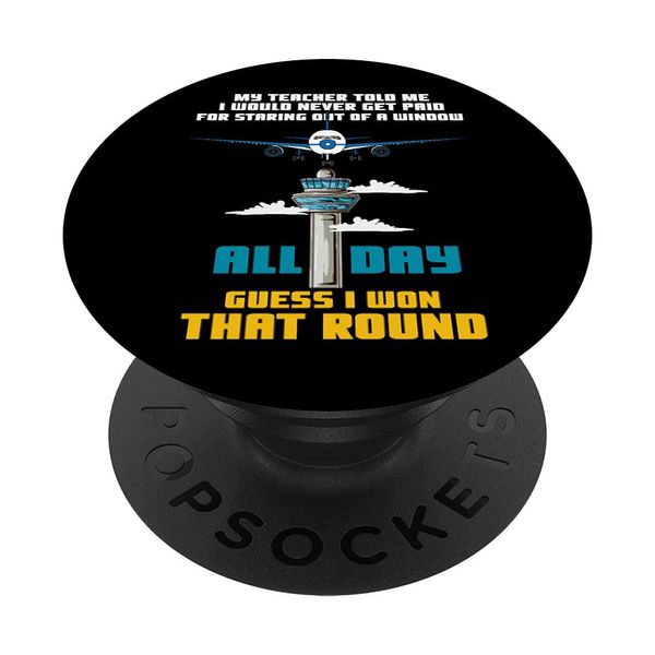 Funny Air Traffic Controller Saying ATC Flight Control PopSockets Swappable PopGrip