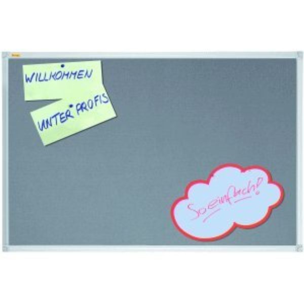 Franken X-tra Line Textile Board 120 x 90 cm Grey
