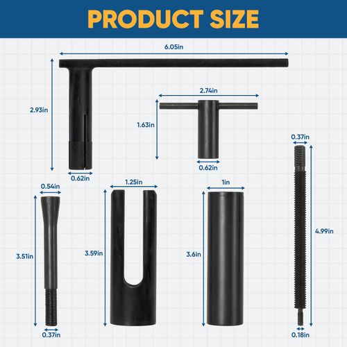 999150 Shower Cartridge Removal Tool - Rust-Resistant & Durable Faucet Extractor/Puller for Tub/Shower, Upgraded Easy-Use Design Cartridge Puller Fit For Moen 1200 1222 & 1225 Posi Temp Series