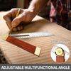 1 Piece Of Woodworking Movable Square, Measuring Tool Ruler, Sliding Adjustable Ruler, Multi-Function Ruler, Protractor