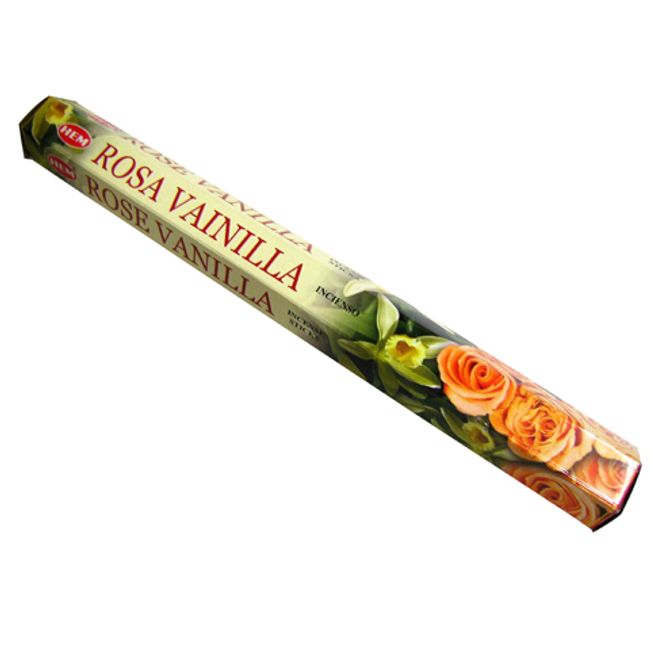 Incense Rose Vanilla Incense Stick /HEM ROSE VANILLA/Incense/Indian Incense/Asian miscellaneous goods (Post-mail delivery option available/1 postage fee will be charged for every 6 boxes)