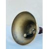 Retro Collections Solid Brass 19 cm School Dinner Hand Bell Reception Bell with Wooden Handle