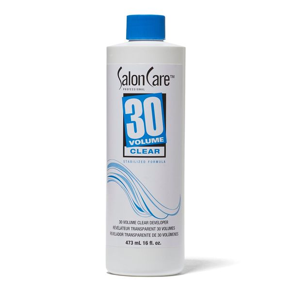 Salon Care 30 Volume Clear Developer, Stabilized Formula for Consistent, Predictable Results, Superior Gray Coverage, 16 Ounce