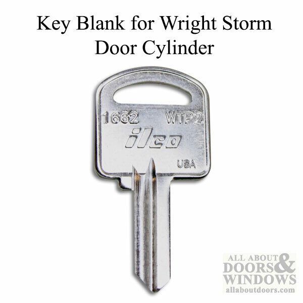 Key blank for Wright storm door cylinder 96974-098