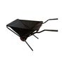 Folding Wheelbarrow Black Lightweight Garden Space Saving Foldable Wheel Barrow