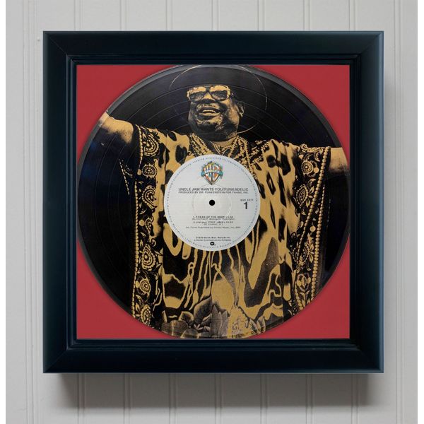 George Clinton Funkadelic Framed Black Vinyl Etched LP Shadowbox