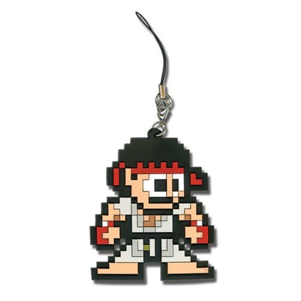 Super Street Fighter IV 8 Bit Ryu Cellphone Charm