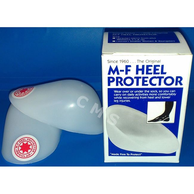 M-F Athletic Plastic Heel Protector Cups Heat Moldable Regular W7.5+/M6+ Box Pair