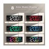 JALL 16" Large Digital Wall Clock with Remote Control, Dual 16 inches, Black 