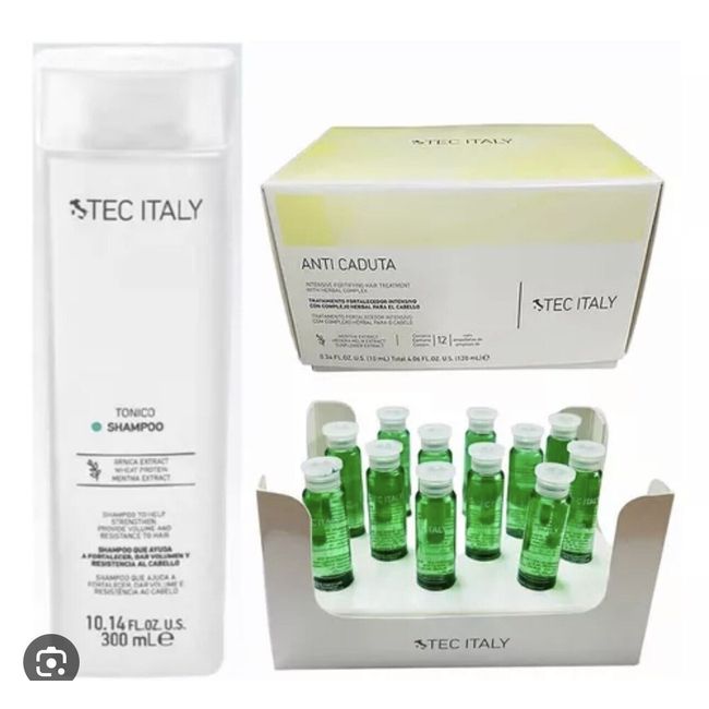 Kit Shampoo And Therapy Tonico AntiCaduta 12 Ampolletas