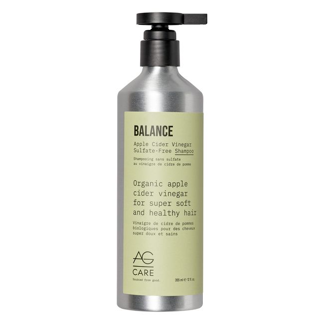 AG Hair Balance Apple Cider Vinegar Sulfate-Free Shampoo, 12 Fl Oz