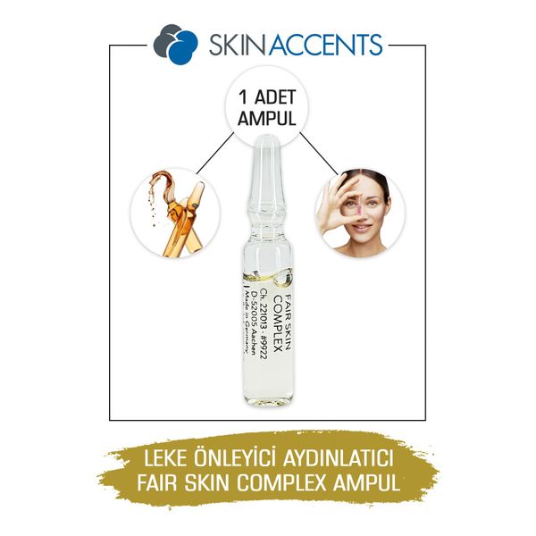 Aydınlatıcı Ampul Fair Skin Complex Cilt Serumu 1 Adet Dermaroller Dermapen Serum