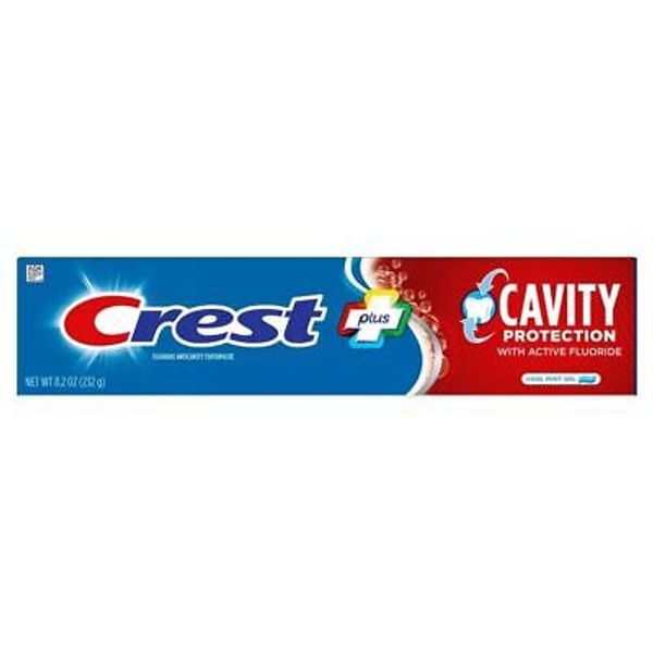 Crest Fluoride Anticavity Toothpaste Cavity Protection Cool Mint Flavor 8.2oz