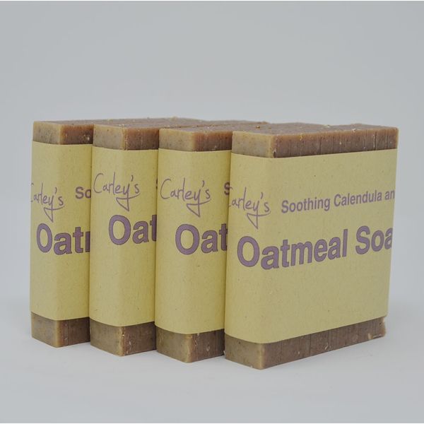 Carley's Oatmeal Soap For a soothing experience(4 bars)