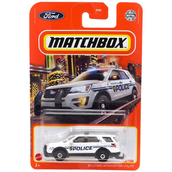 Hot Wheels Matchbox 2022 - 2016 Ford Interceptor Utility [Monroeville White] 92/100