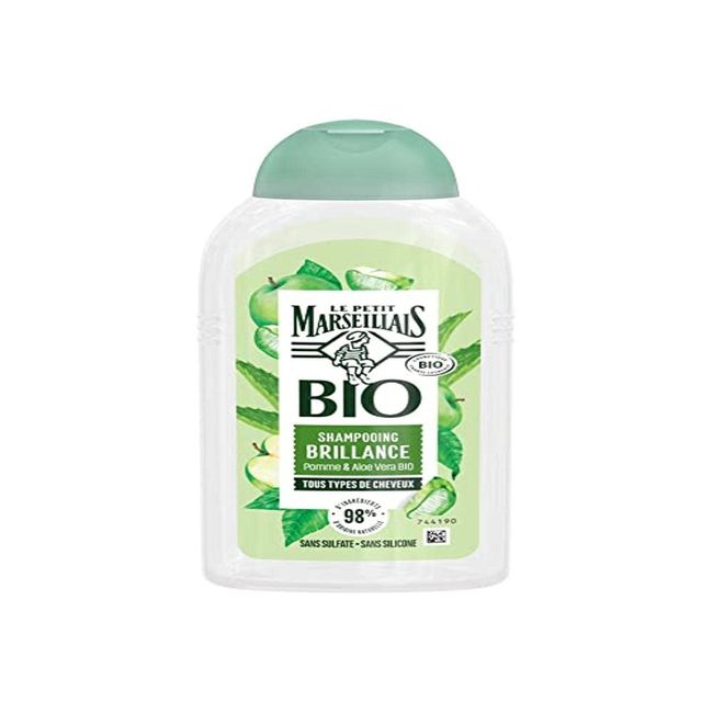 Le Petit Marseillais Bio-Shampoo, Glanz, Aloe Vera & alle Haartypen, 1 Stück x 240 ml